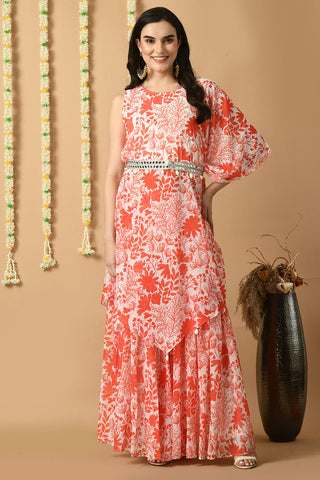 Red Kurta Set