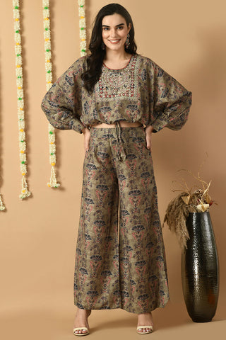Dark Green Kurta Set