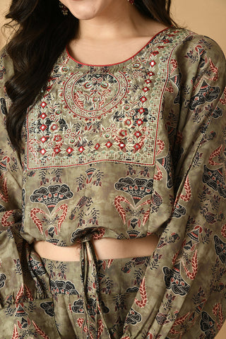 Dark Green Kurta Set