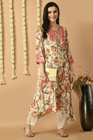 White Kurta Set