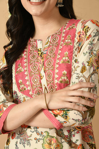 White Kurta Set