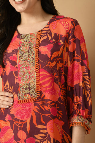 Red Kurta Set