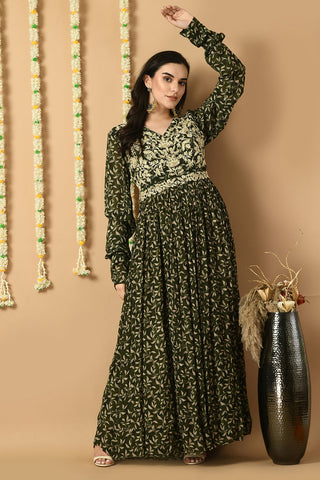Green Kurta Set