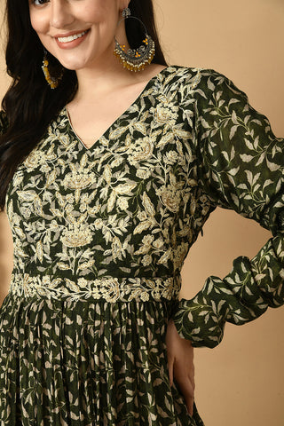 Green Kurta Set