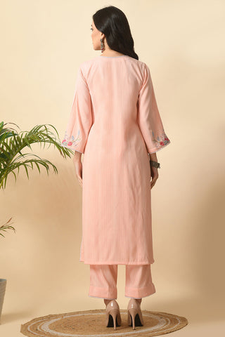 Peach Kurta Set