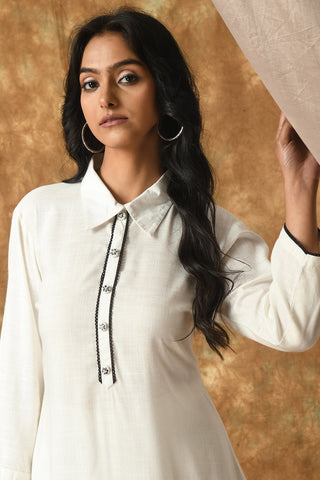 White Kurta Set