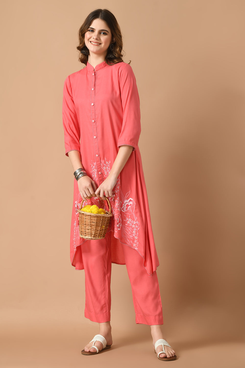 Coral Kurta Set