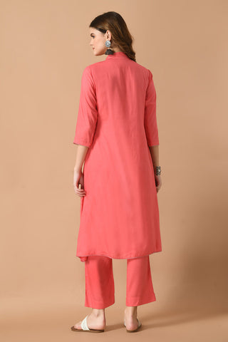 Coral Kurta Set
