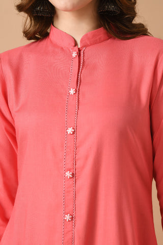 Coral Kurta Set