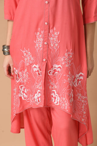 Coral Kurta Set