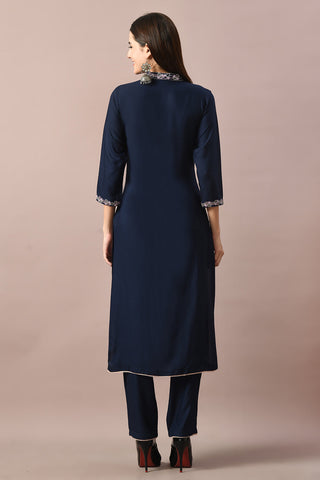 Navy Kurta Set