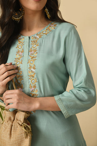 Sea Green Kurta Set
