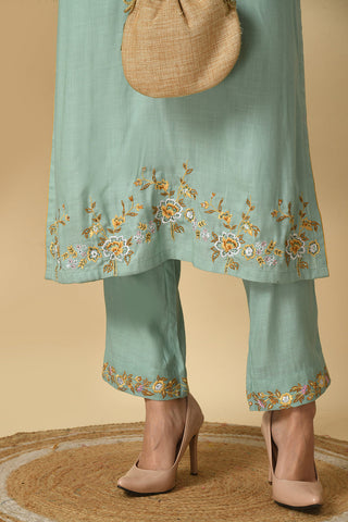 Sea Green Kurta Set