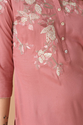 Rose Gold Kurta Set