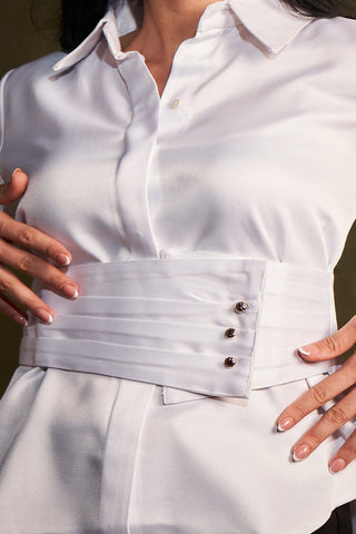 Belted Vanilla Shirt