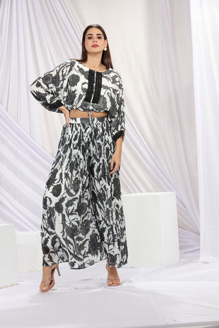 Black & White Skirt set