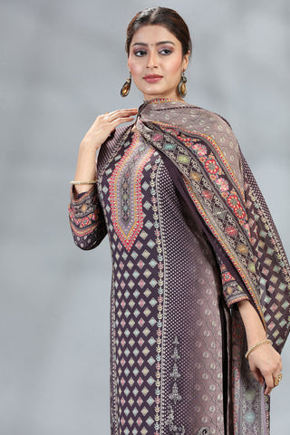 Wine Kurta set