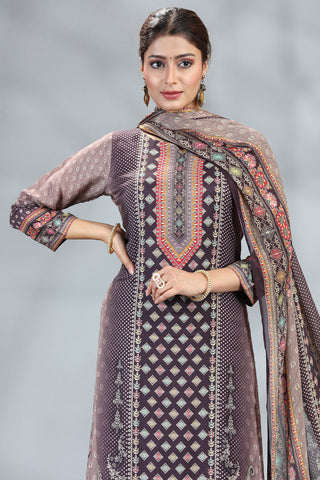 Wine Kurta set