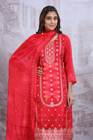 Red Kurta set