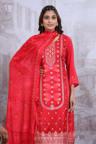Red Kurta set