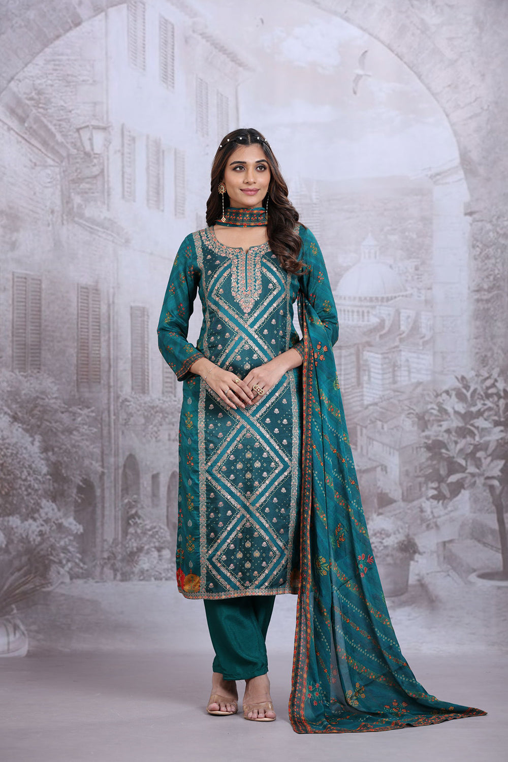 Green Kurta set