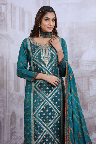 Green Kurta set