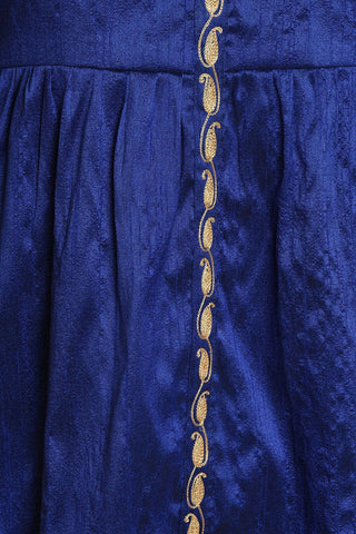 Royal Blue Embroidered Kurta Set
