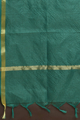 Teal Green Silk Kurta Set
