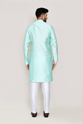 Light Green Kurta with Straight Fit Pant