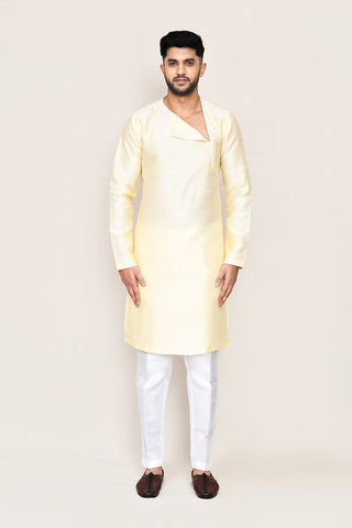 Light Beige Kurta with Straight Fit Pant