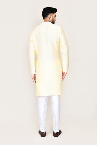 Light Beige Kurta with Straight Fit Pant