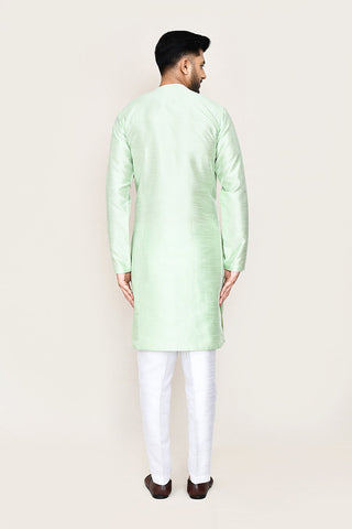 Mint Green Kurta with Straight Fit Pant