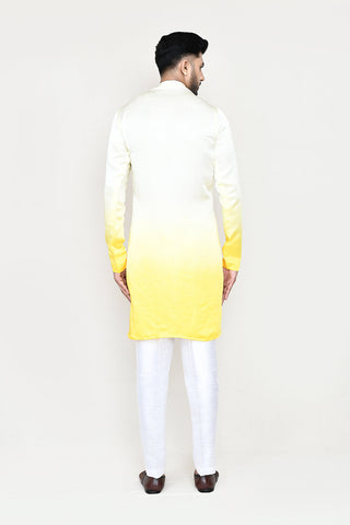 Yellow Kurta with Straight Fit Pant