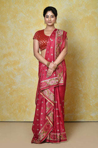Mehrom Banarasi Silk Saree