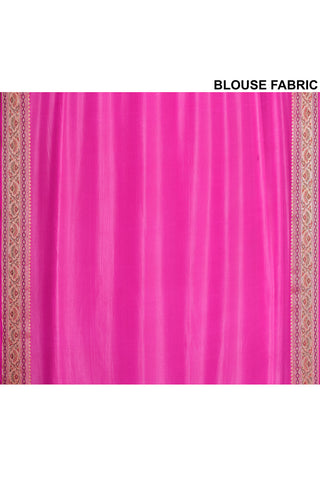 Pink Banarasi Silk Saree