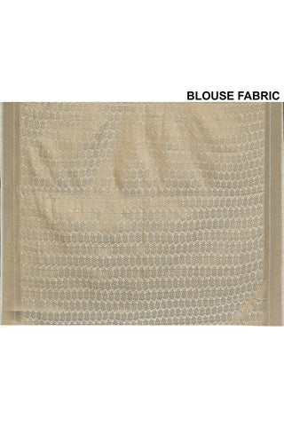 Off White Banarasi Silk Saree