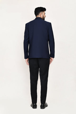 Navy Blue Jacket with Pant