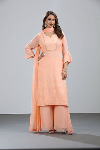 Peach Kurta set