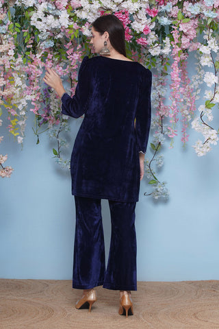 Navy Blue Coord Set with inner