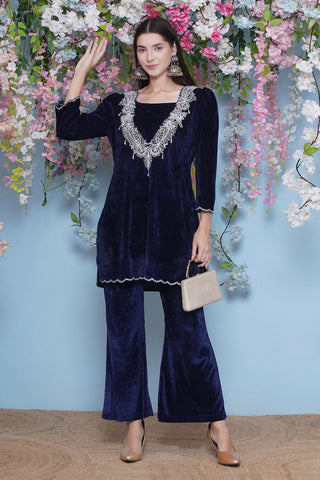 Navy Blue Coord Set with inner