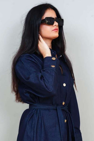 Boyfriend Denim Shirt Dress