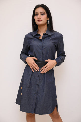 Dashy Denim Shirt Dress