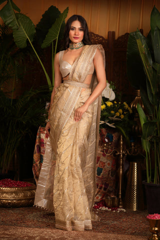 Gold Tissue Silk Saree