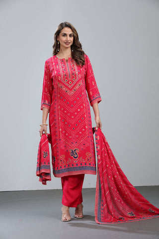 Carrot Red Kurta set