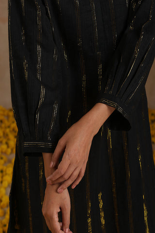 Black Gold Cotton Relax Co-Ord Set