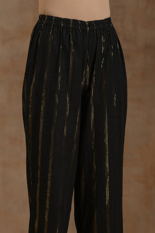 Black Gold Cotton Relax Co-Ord Set