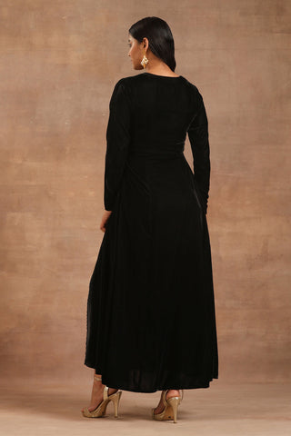 Truebrowns Black Velvet Dress