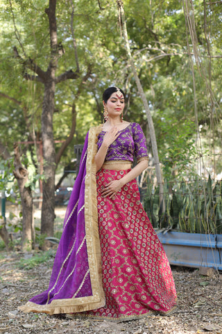 Brocade Silk Lehenga