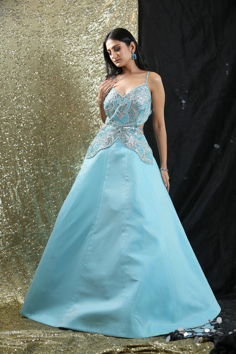 Blue Butterfly Gown