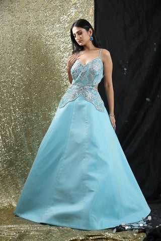 Blue Butterfly Gown